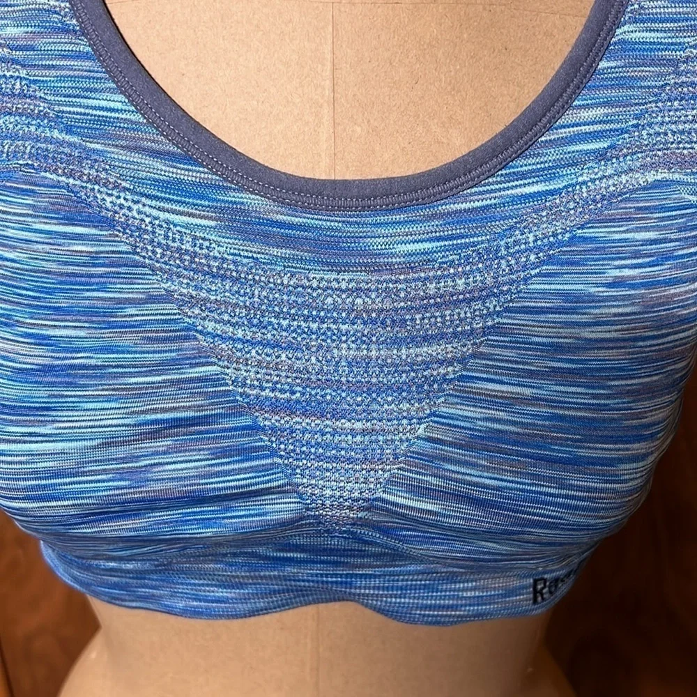 Womens Reebok Sports bra, size large, bluish color - Picture 2 of 5